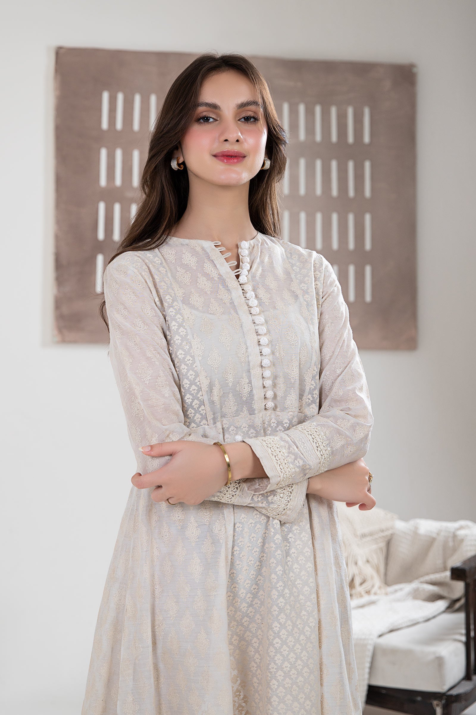 Printed Paper Cotton Frock
