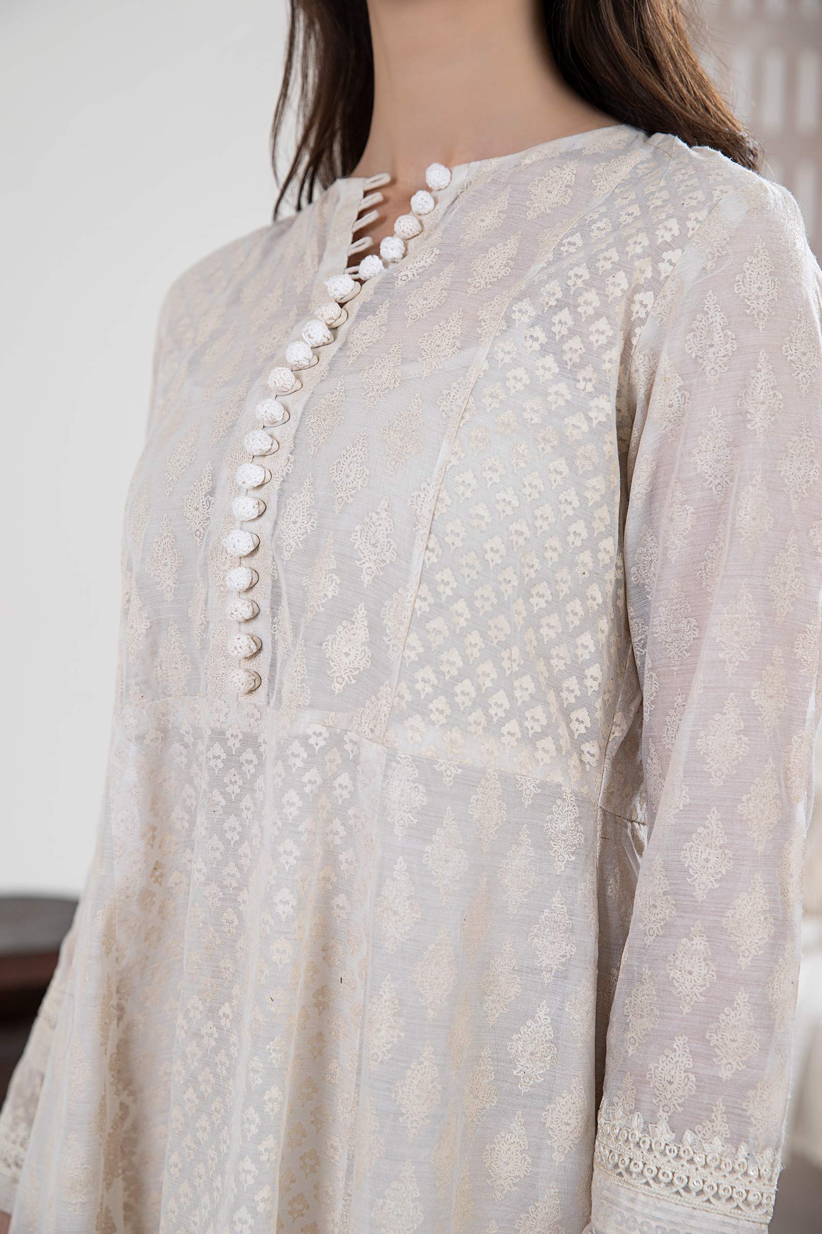Printed Paper Cotton Frock