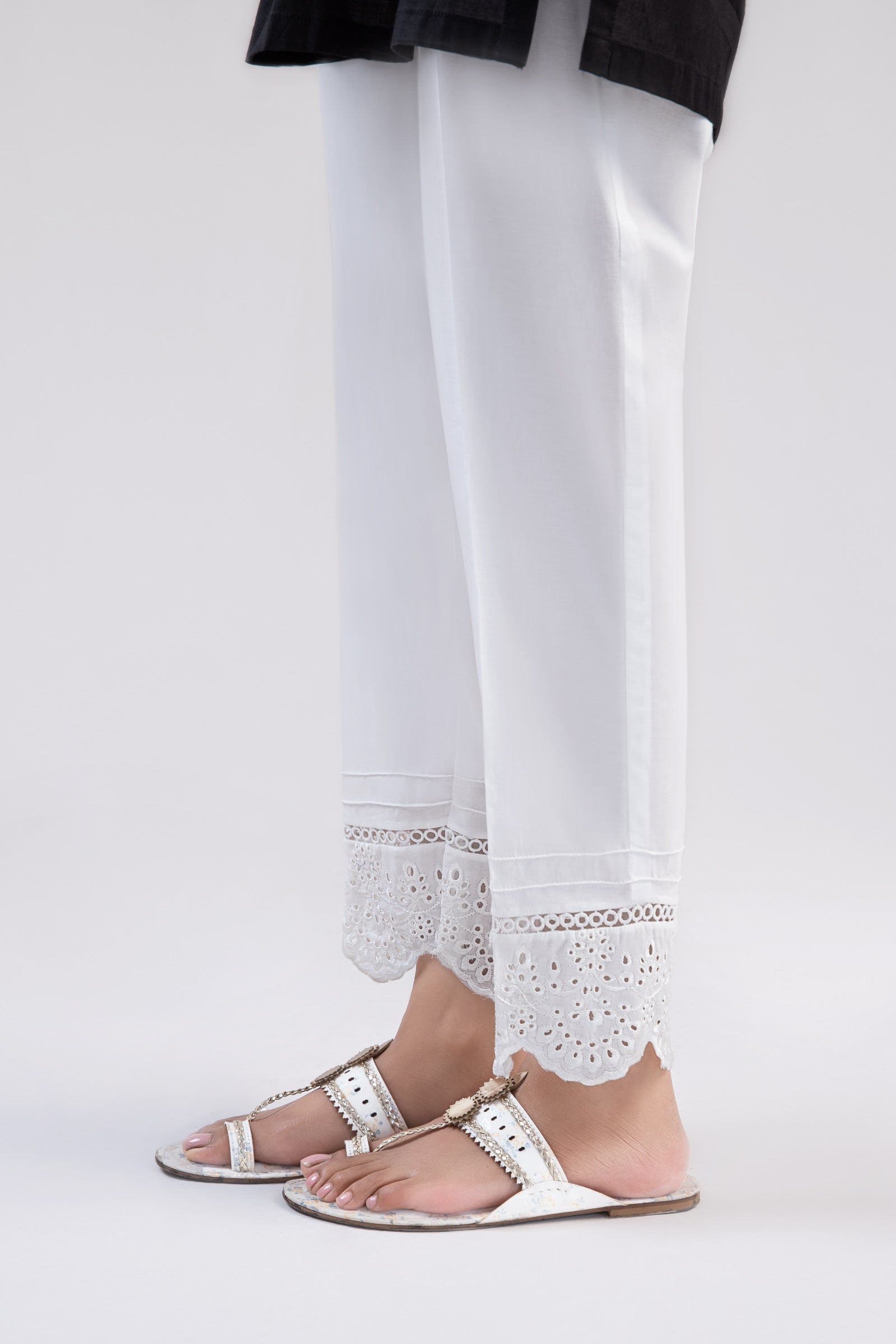 Cambric Straight Trousers