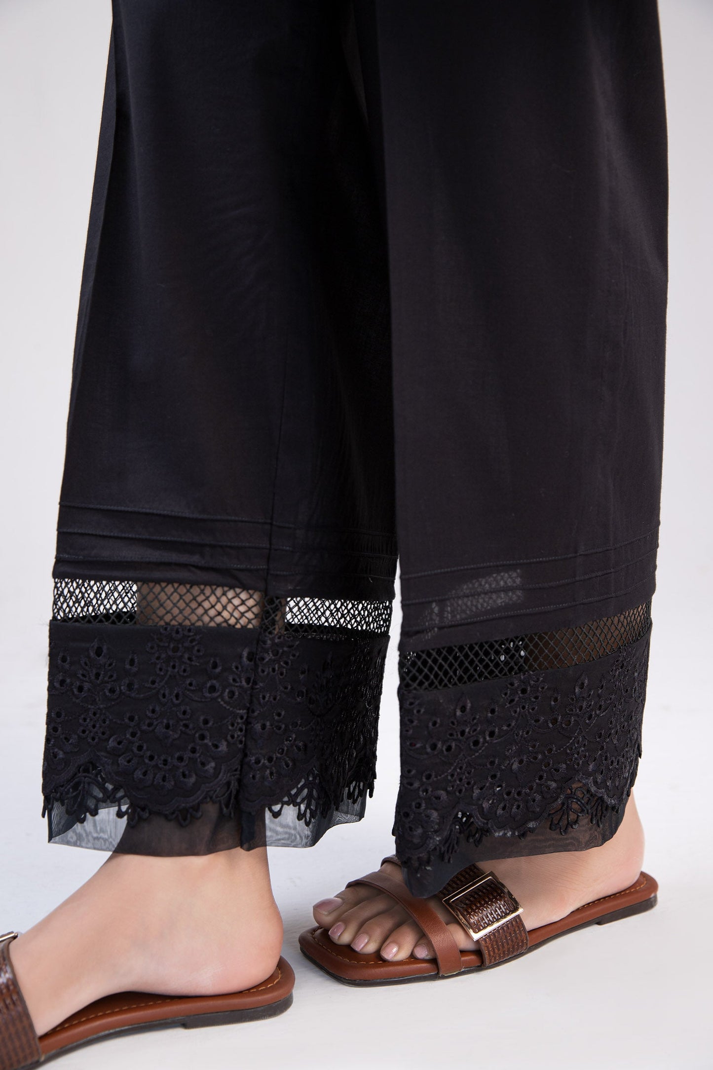 Cambric Straight Trousers