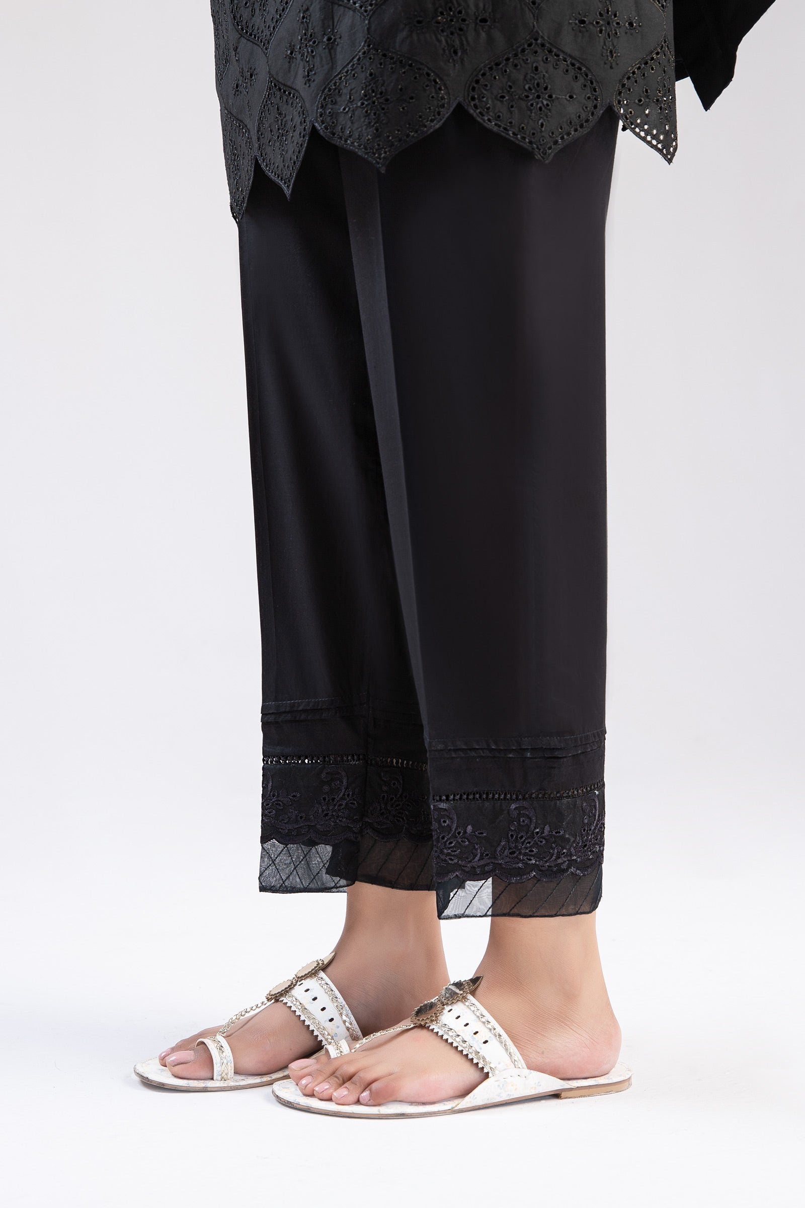 Cambric Straight Trousers
