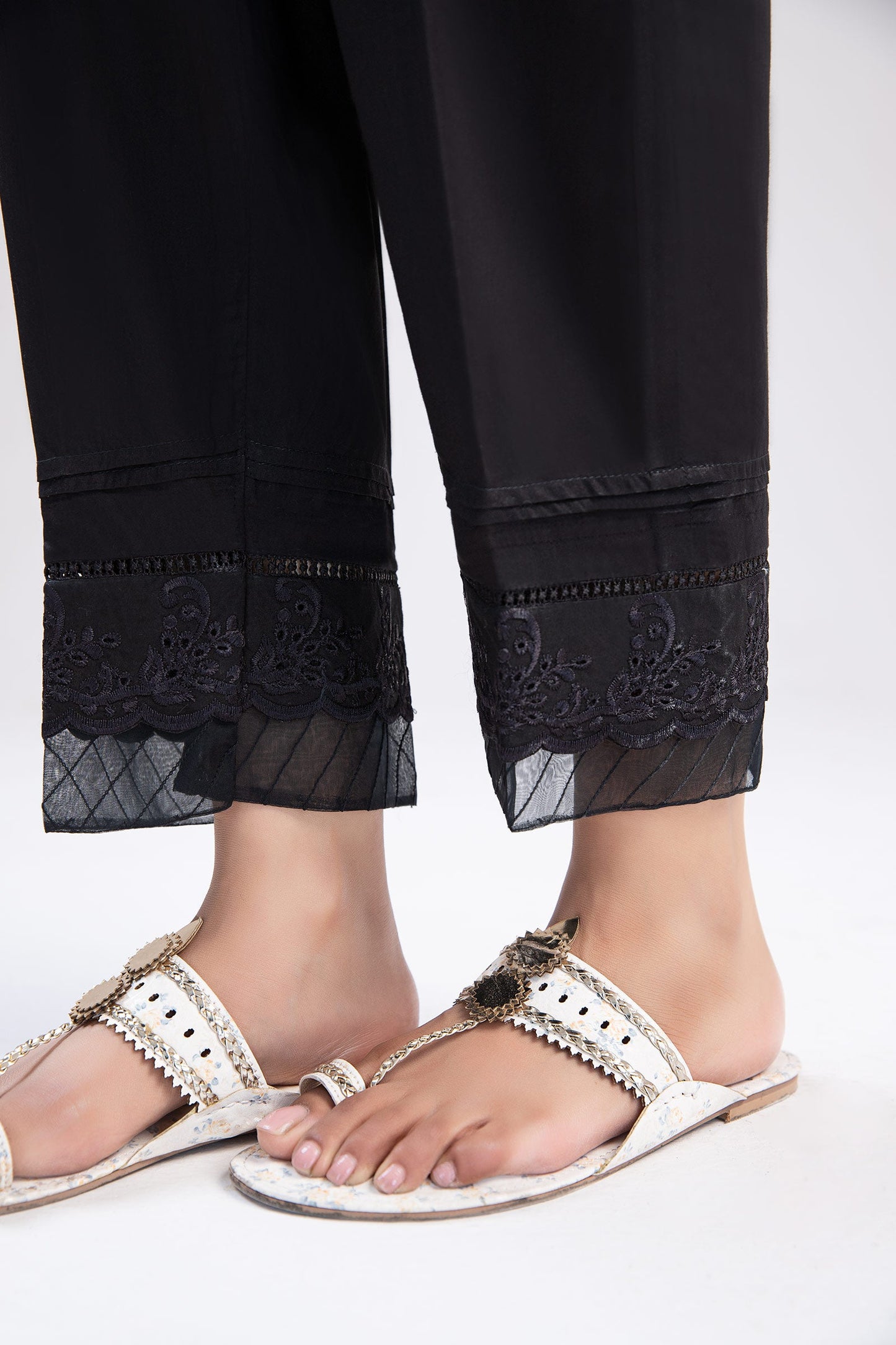 Cambric Straight Trousers