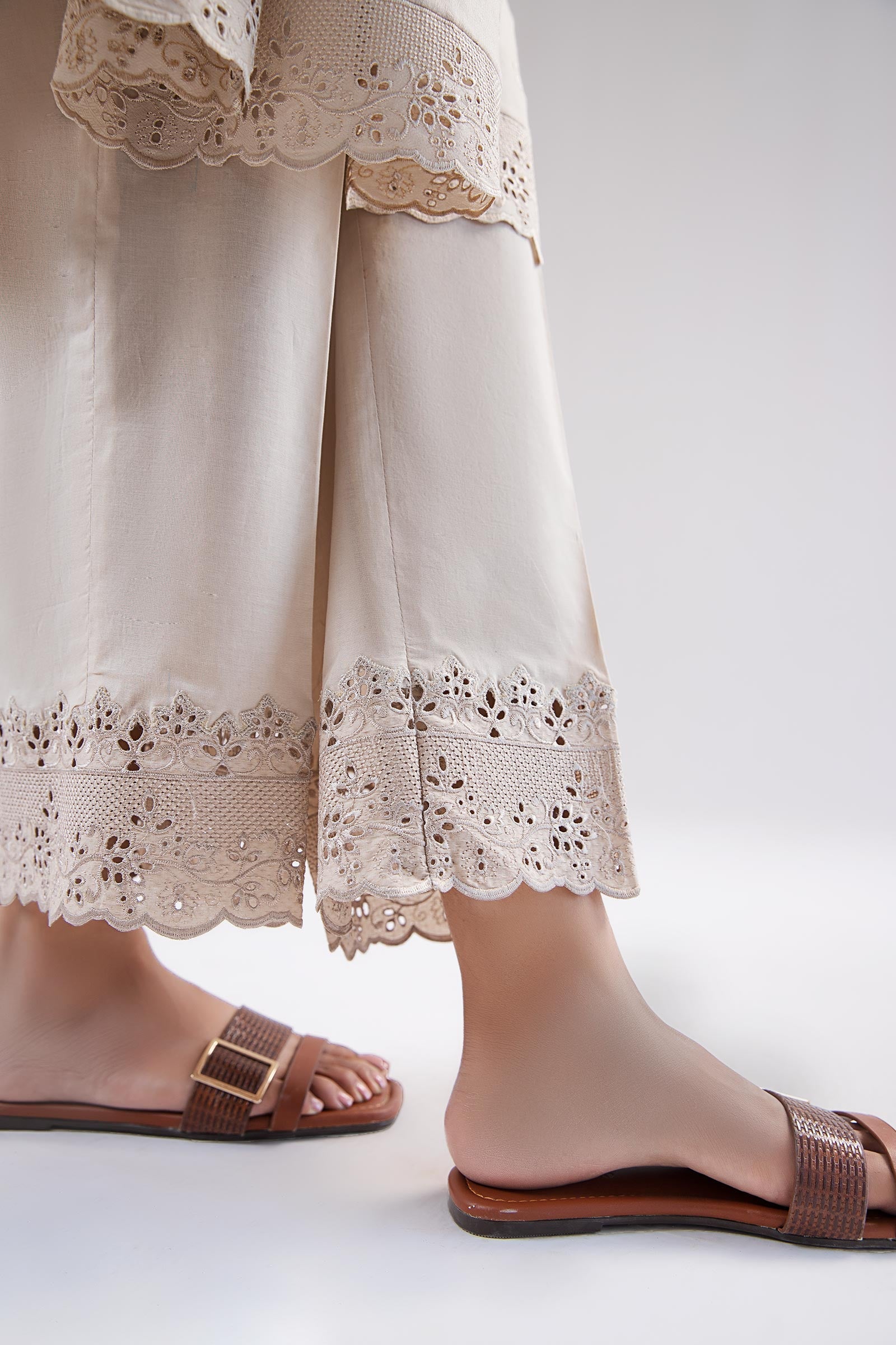 Embroidered Dobby Lawn Co-Ord Set