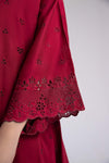 Embroidered Dobby Lawn Co-Ord Set
