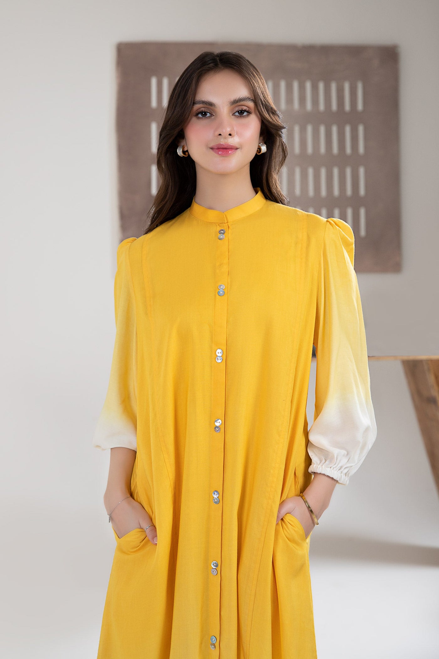 Embroidered Arabic Lawn Tunic | MB-EA24-38