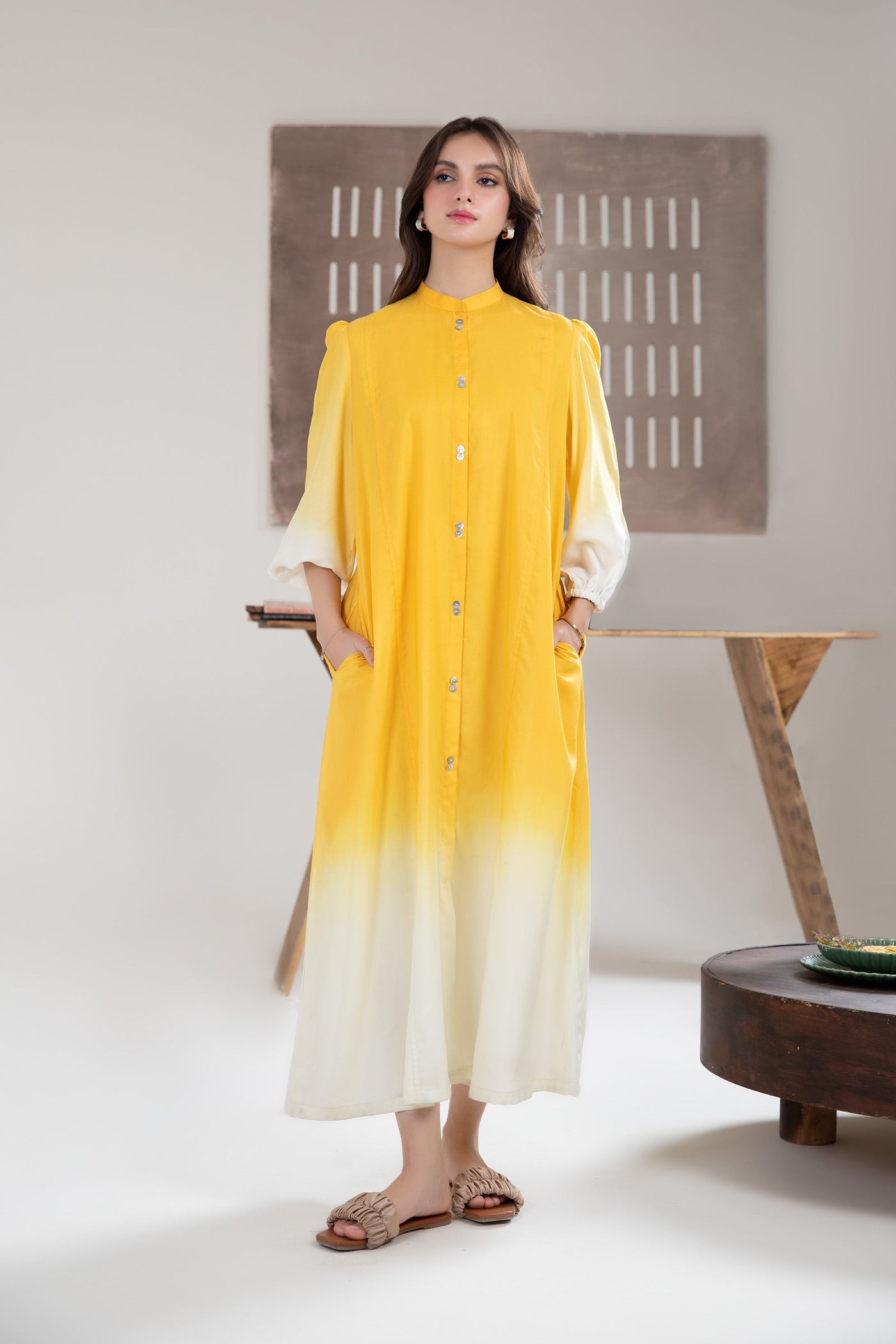 Embroidered Arabic Lawn Tunic | MB-EA24-38