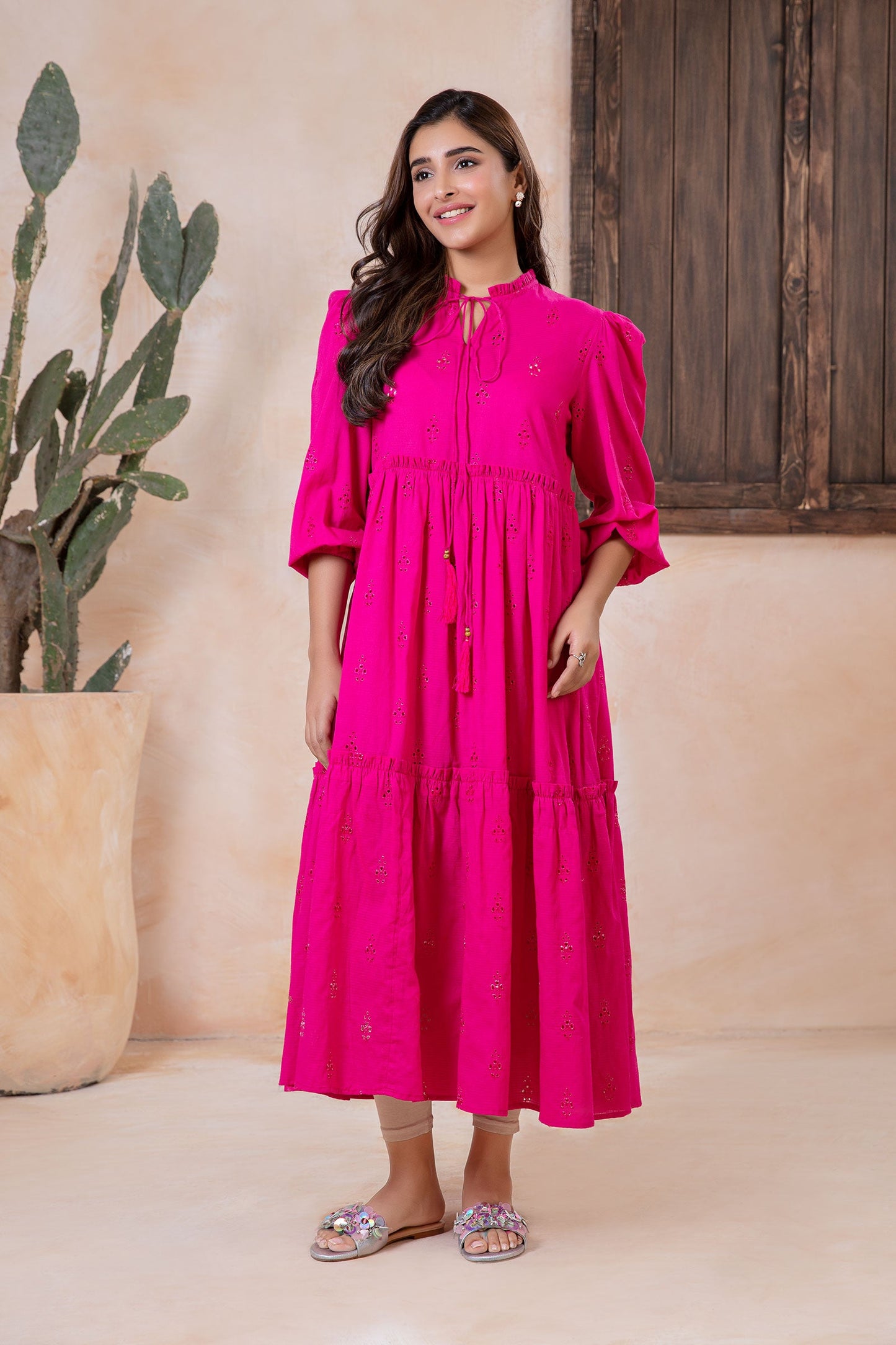 Embroidered Lawn Dress