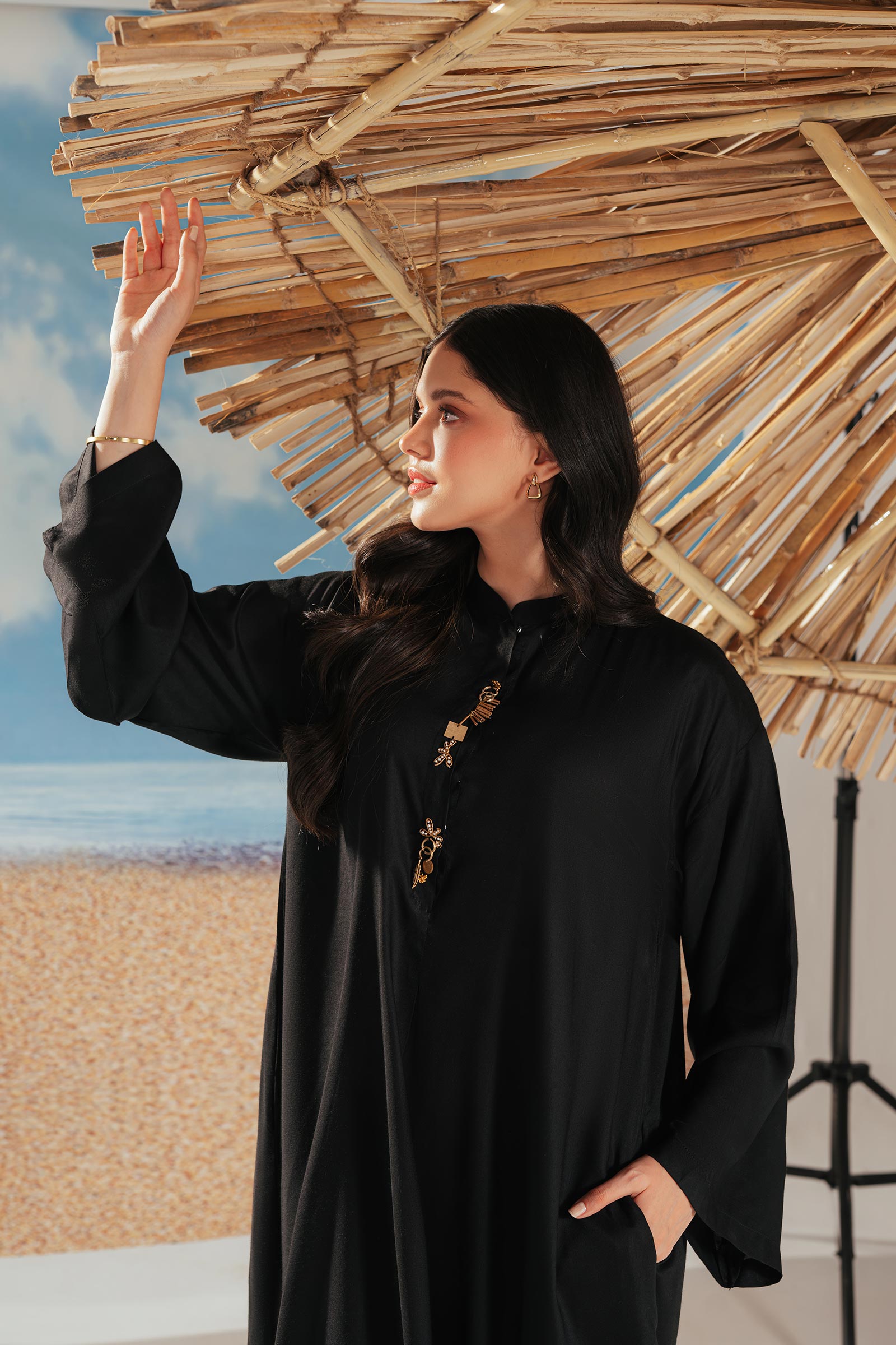 2 Piece Solid Arabic Lawn Suit
