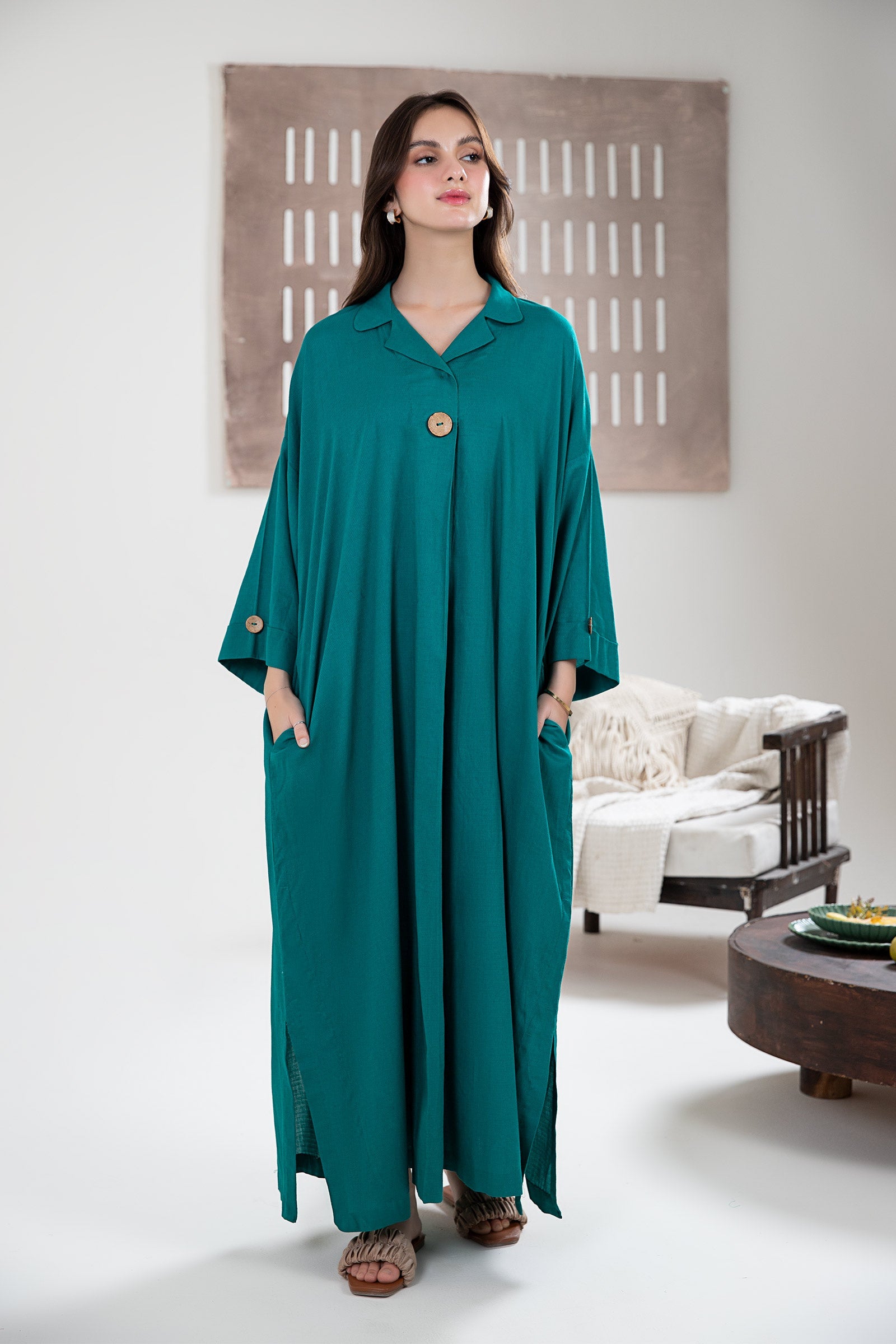 Solid Dobby Lawn Tunic