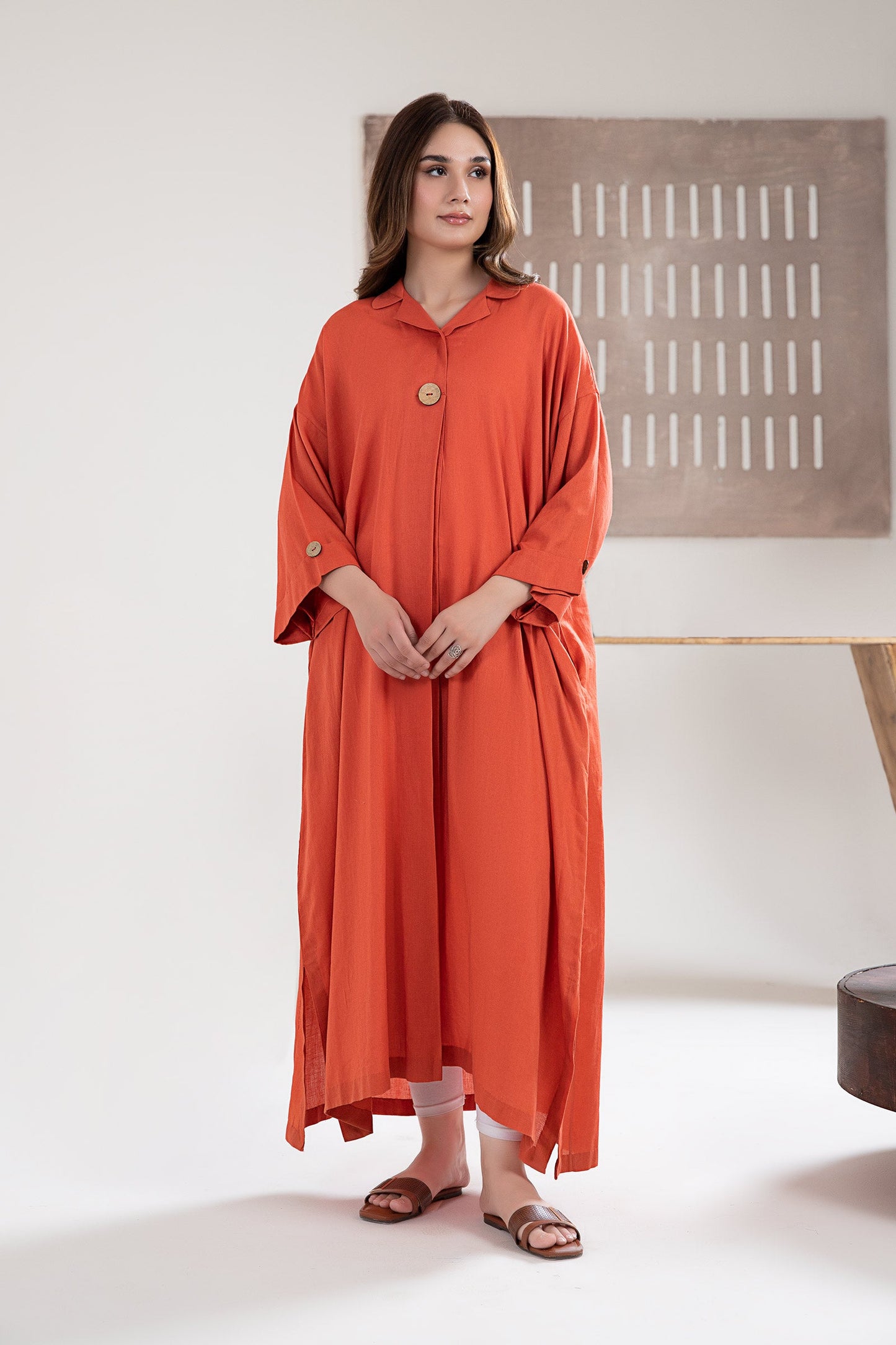Solid Dobby Lawn Tunic