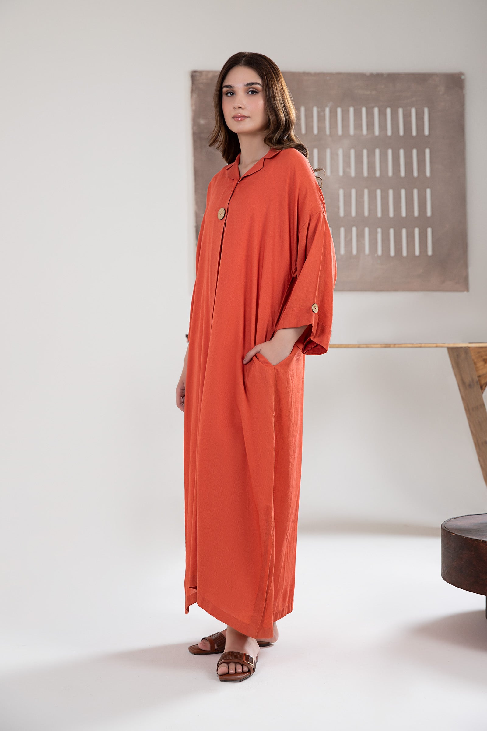 Solid Dobby Lawn Tunic