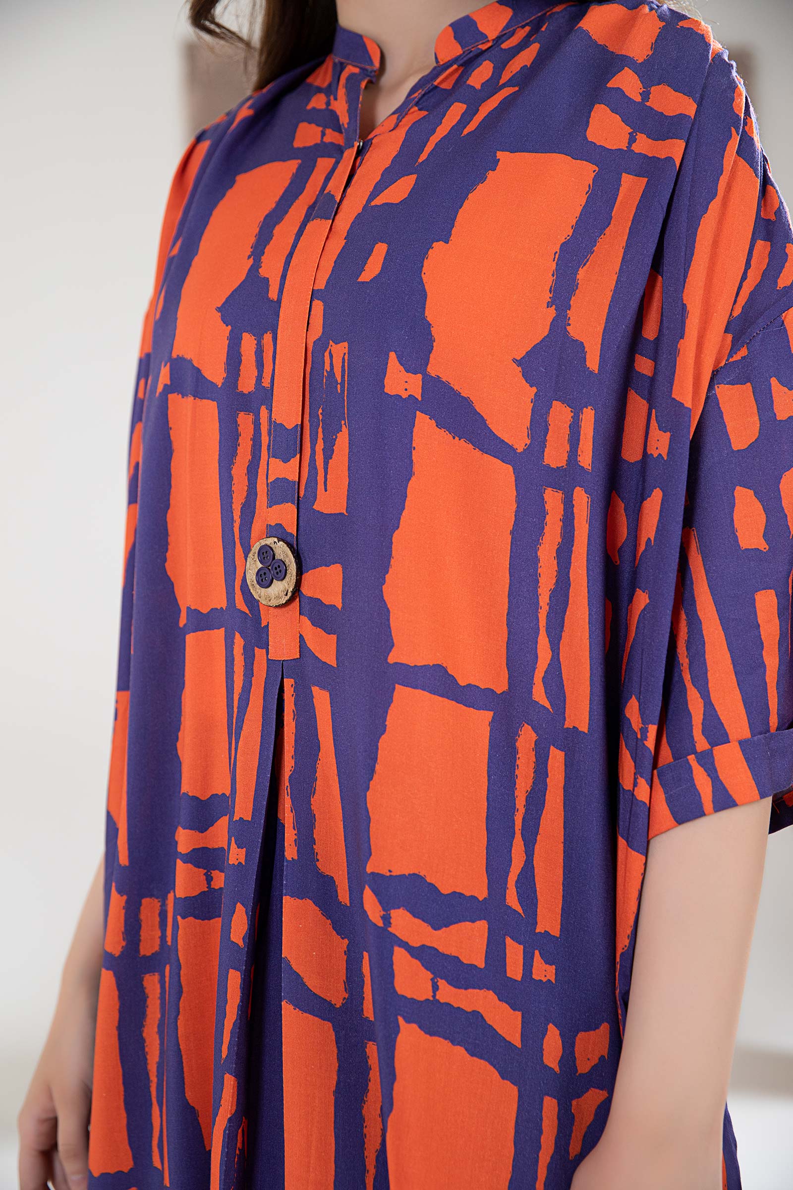Printed Arabic Lawn Tunic