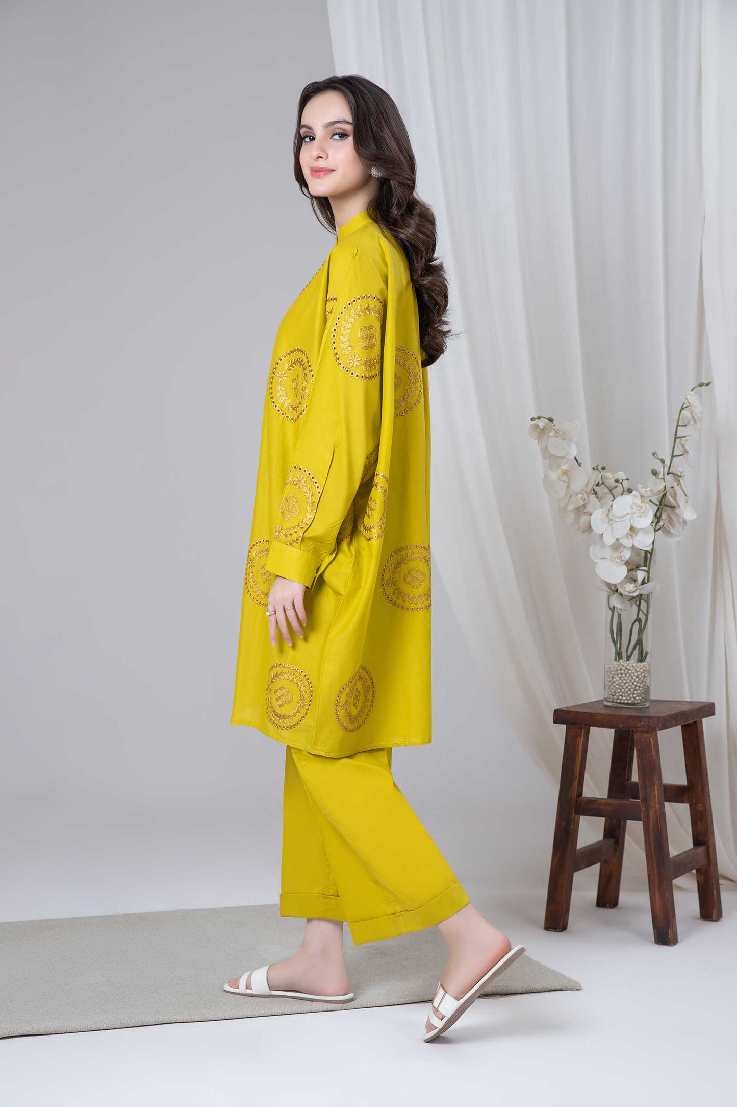 Embroidered Lawn Tunic