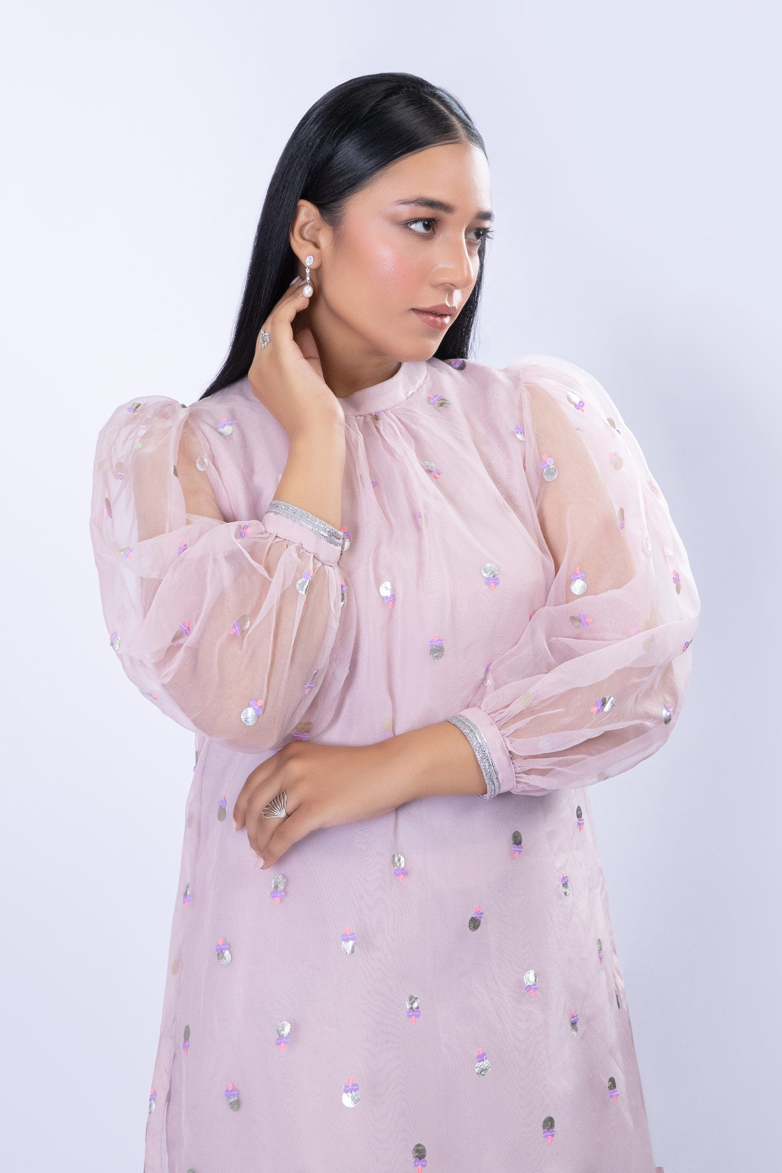 2 Piece Shirt with Culottes pants