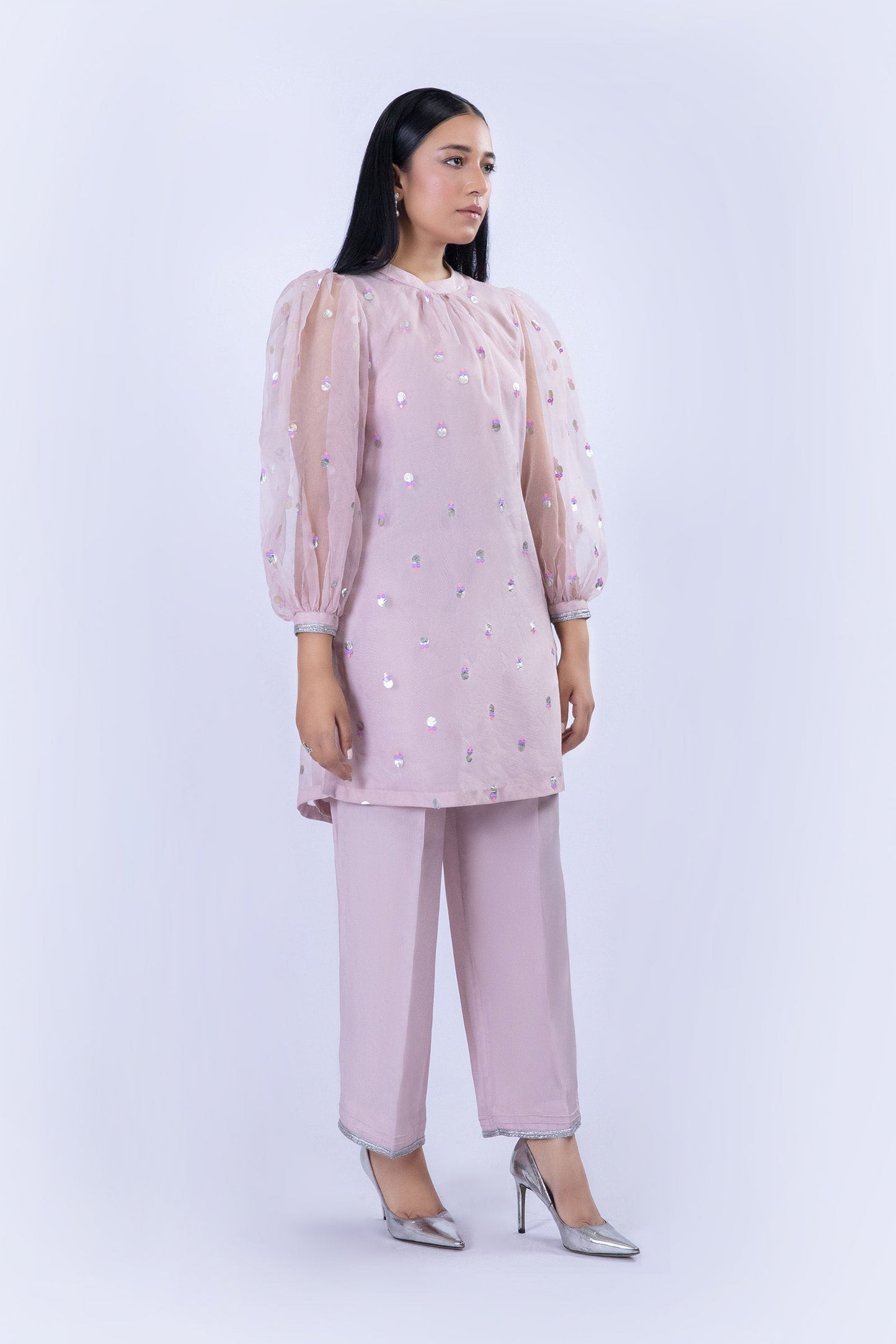 2 Piece Shirt with Culottes pants