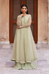 2 Piece Dyed Organza Suit
