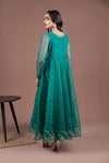 2 Piece Embroidered Organza Suit