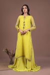 2 Piece Embroidered Organza Suit