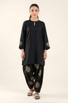 2 Pc Embellished Raw Silk Suit