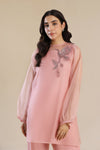 2 Piece Embroidered Poly Organza Suit