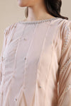 3 Piece Embroidered Poly Net Suit