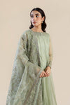2 Pc Embroidered Organza Suit