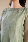 2 Pc Embroidered Organza Suit