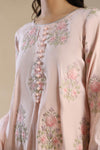 2 Pc Embroidered Raw Silk Suit