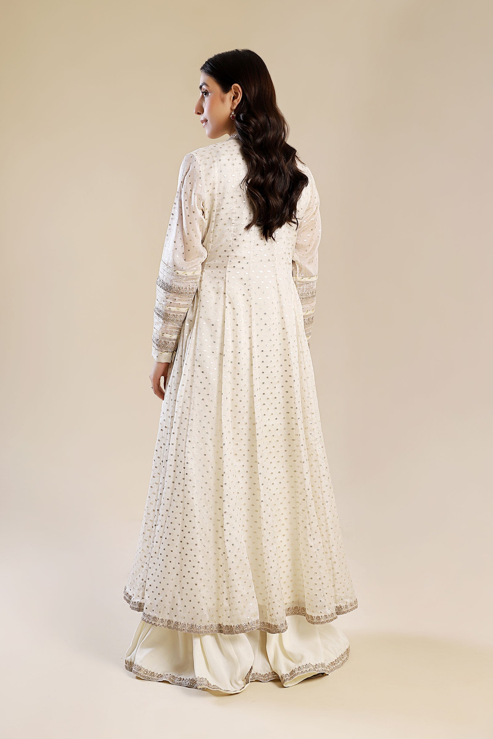 2 Pc Embroidered Organza Suit