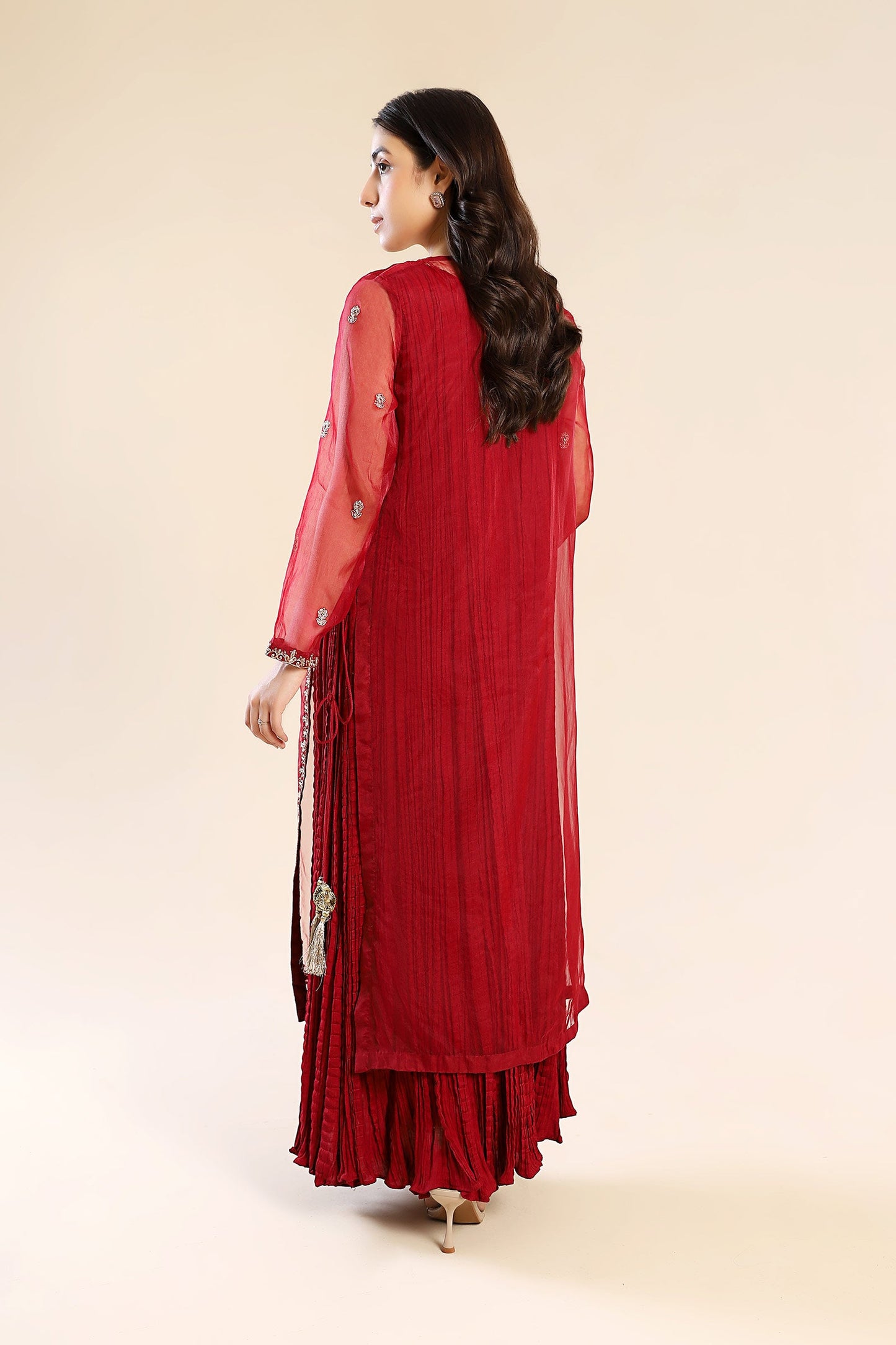 Embroidered Organza Shirt