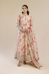 2 Pc Printed Organza Suit