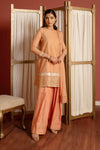 3 Pc Embellished Lurex Pinstripe Suit