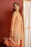 3 Pc Embellished Lurex Pinstripe Suit