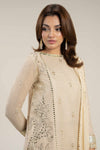 3 Pc Embellished Lurex Pinstripe Suit