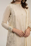3 Pc Embellished Lurex Pinstripe Suit