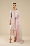 3 Pc Embroidered Shimmer Silk Suit
