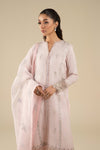 3 Pc Embroidered Shimmer Silk Suit