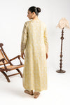 2 Pc Embroidered Raw Silk Suit