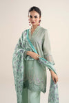 3 Pc Embroidered Lurex Pinstripe Suit