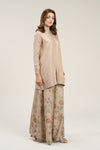 2 Pc Embroidered Bamberg Raw Silk Suit