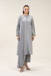 3 Pc Embroidered Bamberg Raw Silk Suit