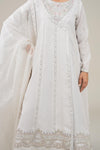 3 Pc Embroidered Shimmer Silk Suit