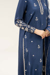 2 Pc Embroidered Bamberg Raw Silk Suit