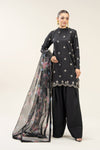 3 Pc Embroidered Bamberg Raw Silk Suit