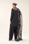 3 Pc Embroidered Bamberg Raw Silk Suit
