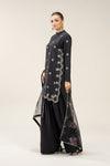 3 Pc Embroidered Bamberg Raw Silk Suit