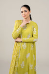 3 Pc Embroidered Shimmer Silk Suit
