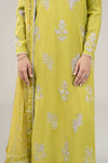 3 Pc Embroidered Shimmer Silk Suit