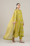 3 Pc Embroidered Shimmer Silk Suit
