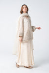3 Pc Embroidered Lurex Organza Suit